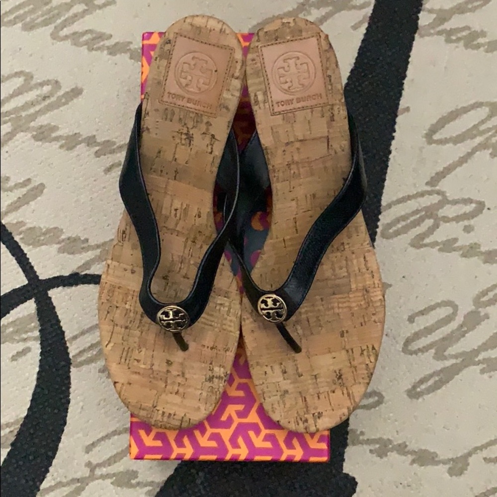 Tory Burch Cork Wedge Sandals